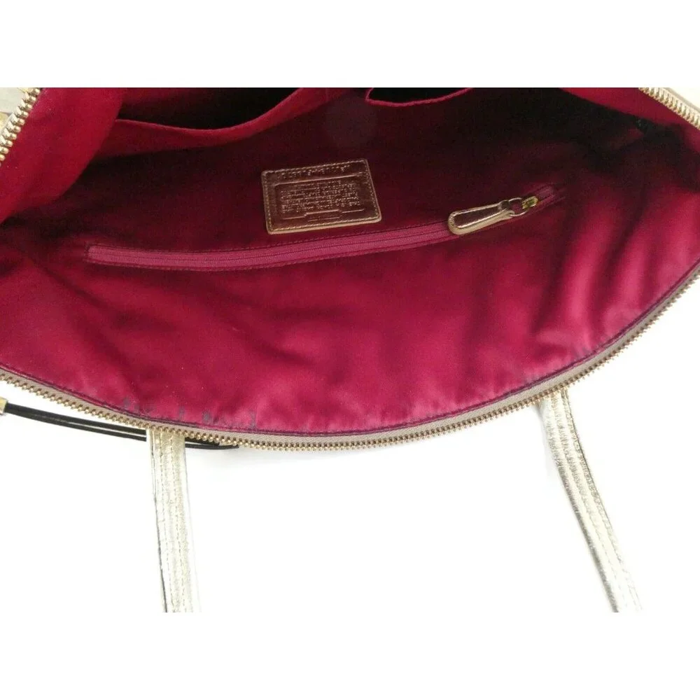Coach Laura Signature Khaki Secret Admirer Tote F18870